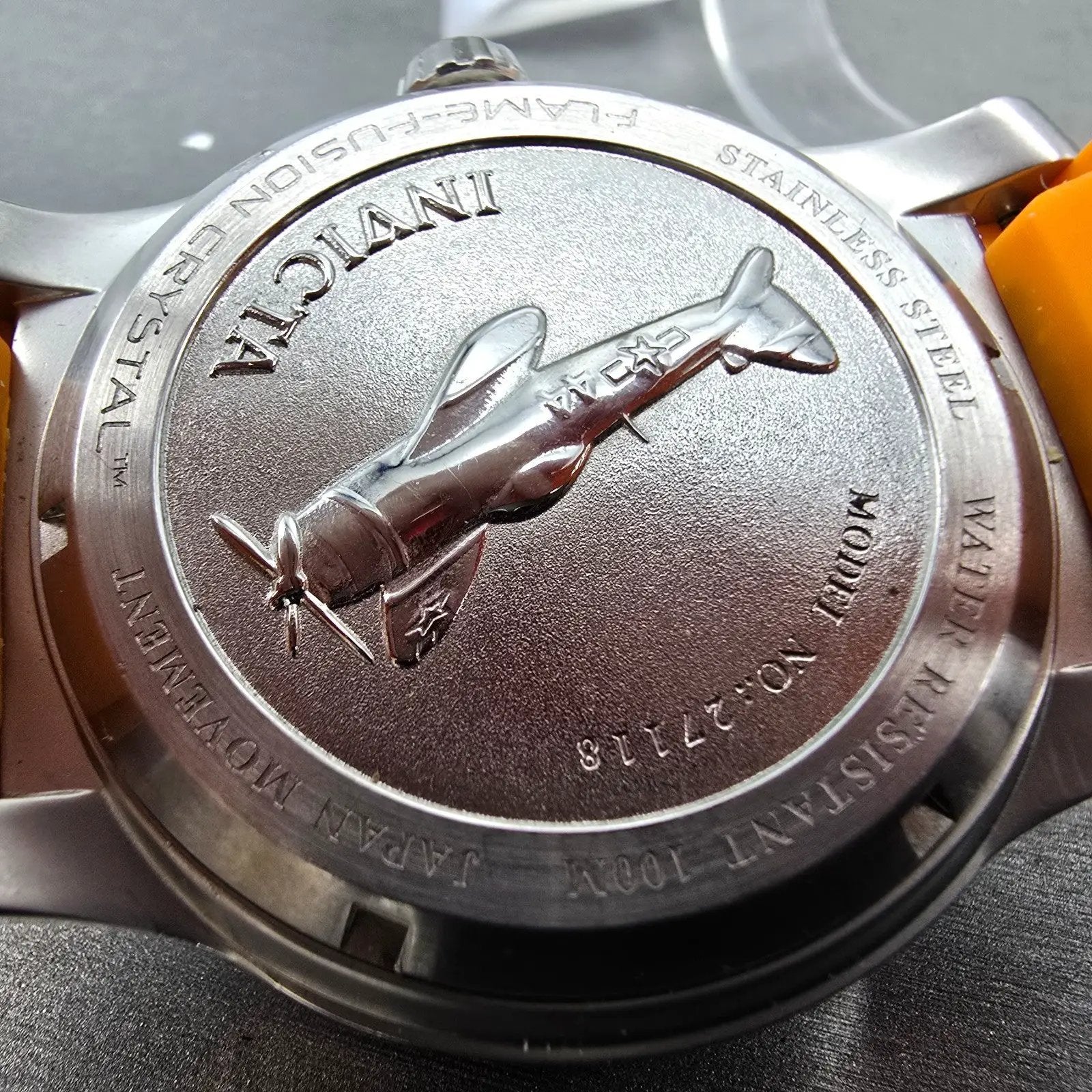 Invicta S1 Rally Watch Men 45mm Orange Dial Silver Tone Daydate 27118 NewBattery9