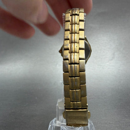 Seiko Coutura Watch Women 23mm Gray Dial Gold Tone 1N01-0lE0 New Battery ABC7