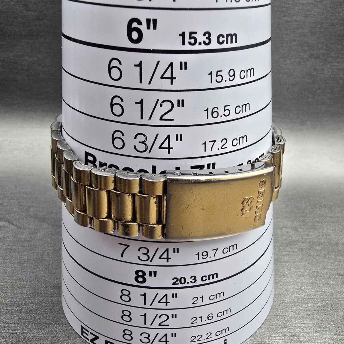 Seiko President Watch Men 36mm Gold Dial Gold Tone Daydate 5H23-8029 New Battery9