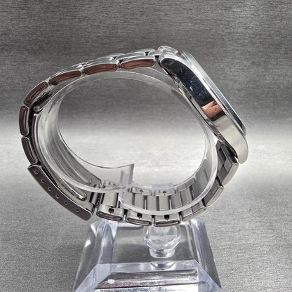 Seiko Alba Watch Men 38mm Champagne Dial Silver Tone Daydate 7N43-0BA0 New BattJ8