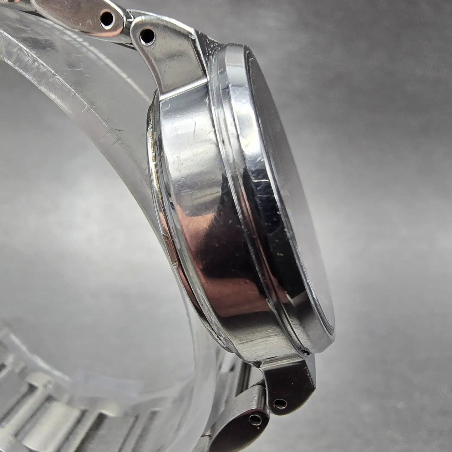 Seiko Lukia Solar Watch Women 30mm Brown Dial Silver Tone Atomic Round PARTS!!!!4