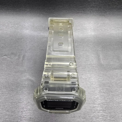 Casio G-Shock DW-5600SKE Watch Men 44mm Clear Case Chrono Alarm New Battery4