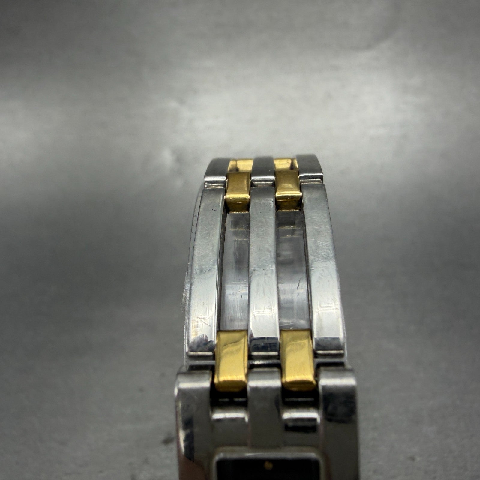 Movado Esperanza Tank Watch Women 14mm Black Dial Two Tone 84 H5 1400 PARTS5