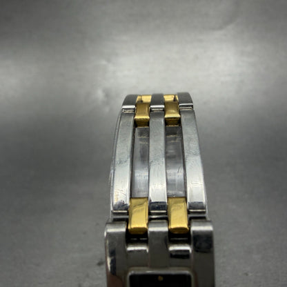 Movado Esperanza Tank Watch Women 14mm Black Dial Two Tone 84 H5 1400 PARTS5