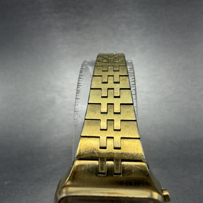 Seiko Digital Watch Women 23mm Gold Tone Month Date L012-4009 New Battery4