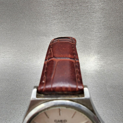 Casio Watch Men 35mm Silver Dial Silver Tone Round MQW73 New Battery4