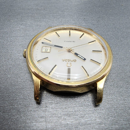 Omega Constellation Watch Men 36mm Champagne Dial Gold Plated Date Cal 1342 Runs4