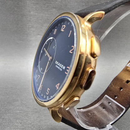 Skagen Connected Watch Men 42mm Blue Dial Rose Gold Tone Round SKT1103 New Batt2