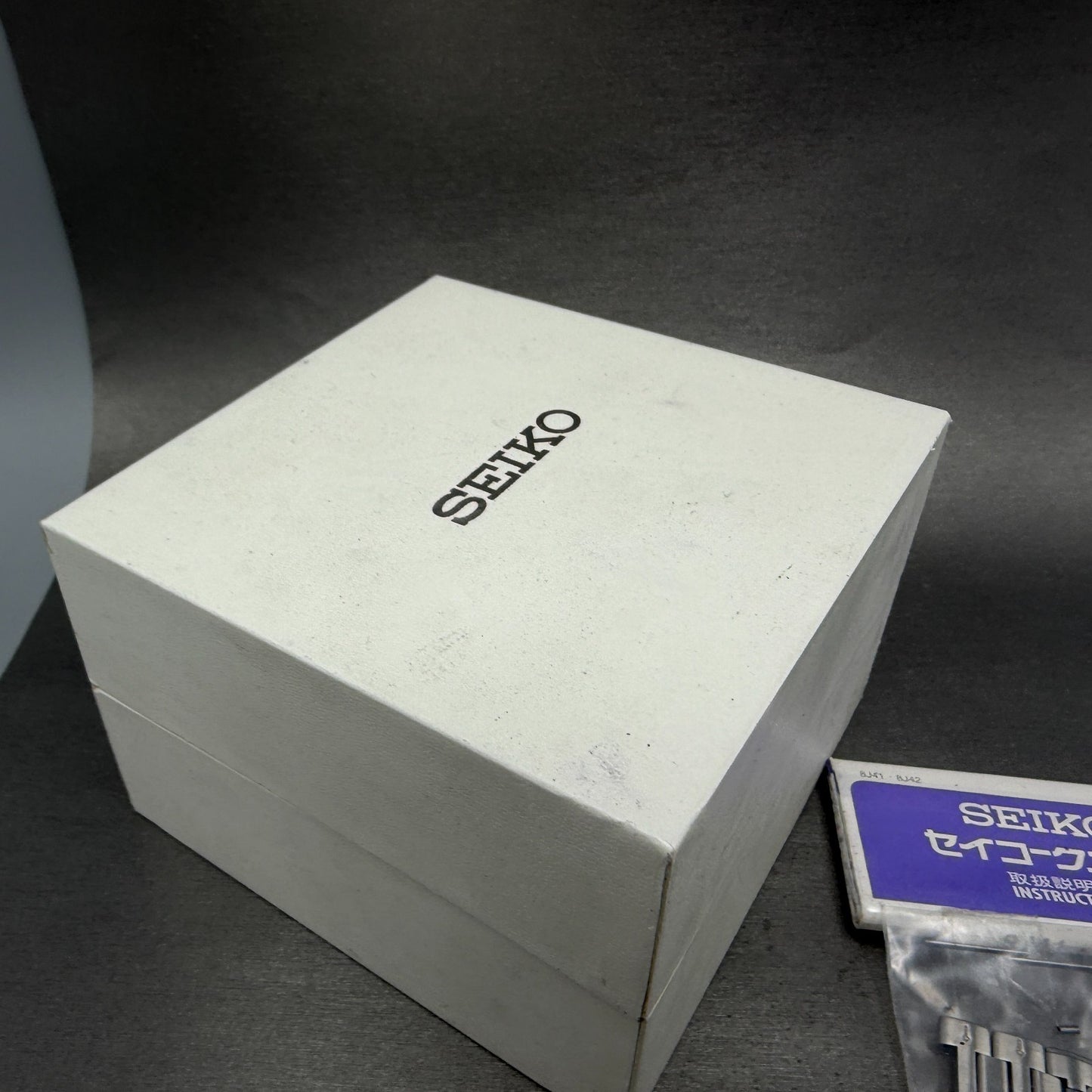 Seiko Dolce Watch Men 35mm Black Dial Silver Tone Round 8J41-0AF0 New Battery15