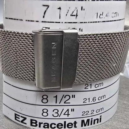 Skagen Watch Men 38mm Silver Dial Silver Tone Round 916XLSSS PARTS Small Seconds12