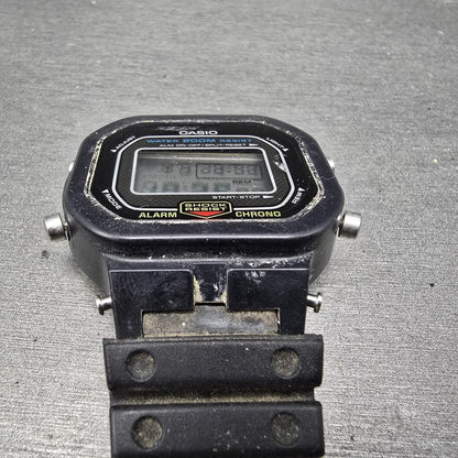 Casio G-Shock DW-5300 Watch Men 42mm Black Alarm Chronograph New Battery VTG2