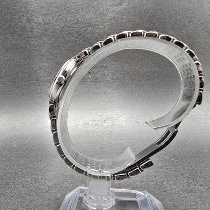 Bulova Watch Women 24mm MOP Dial Silver Tone Round READ!!!!!! 96R150 New Battery7