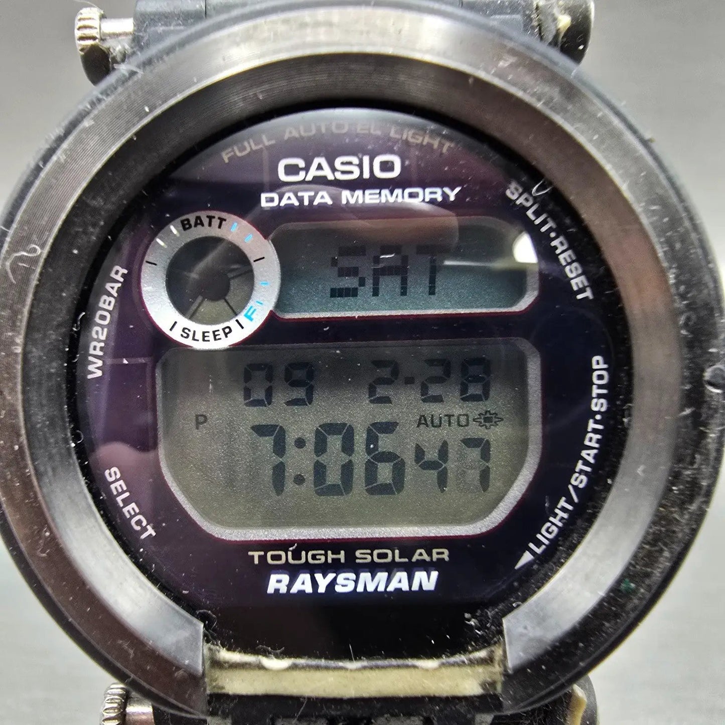 Casio G-Shock Raysman DW-9350 Watch Men 43mm Black Alarm Chronograph Works1