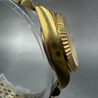 Invicta Watch Women 26mm Gold Dial Gold Tone Date Round New battery ABCD3