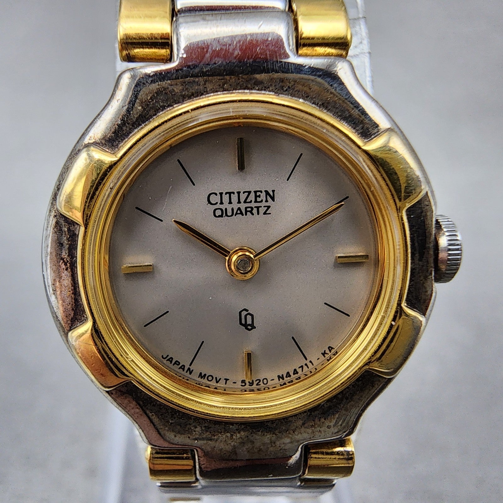 Citizen Watch Women 20mm Silver Dial Two Tone Round 5920S49593 New Battery1