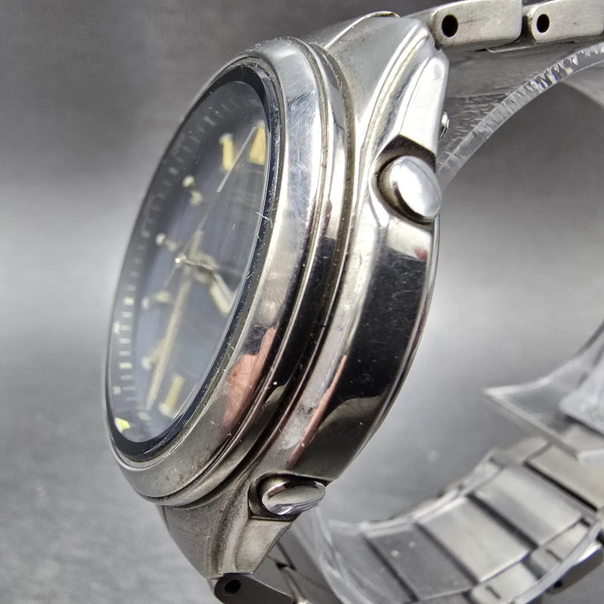 Casio Lineage LIW-110T Watch Men 40mm Black Dial Titanium Date Atomic Solar READ3