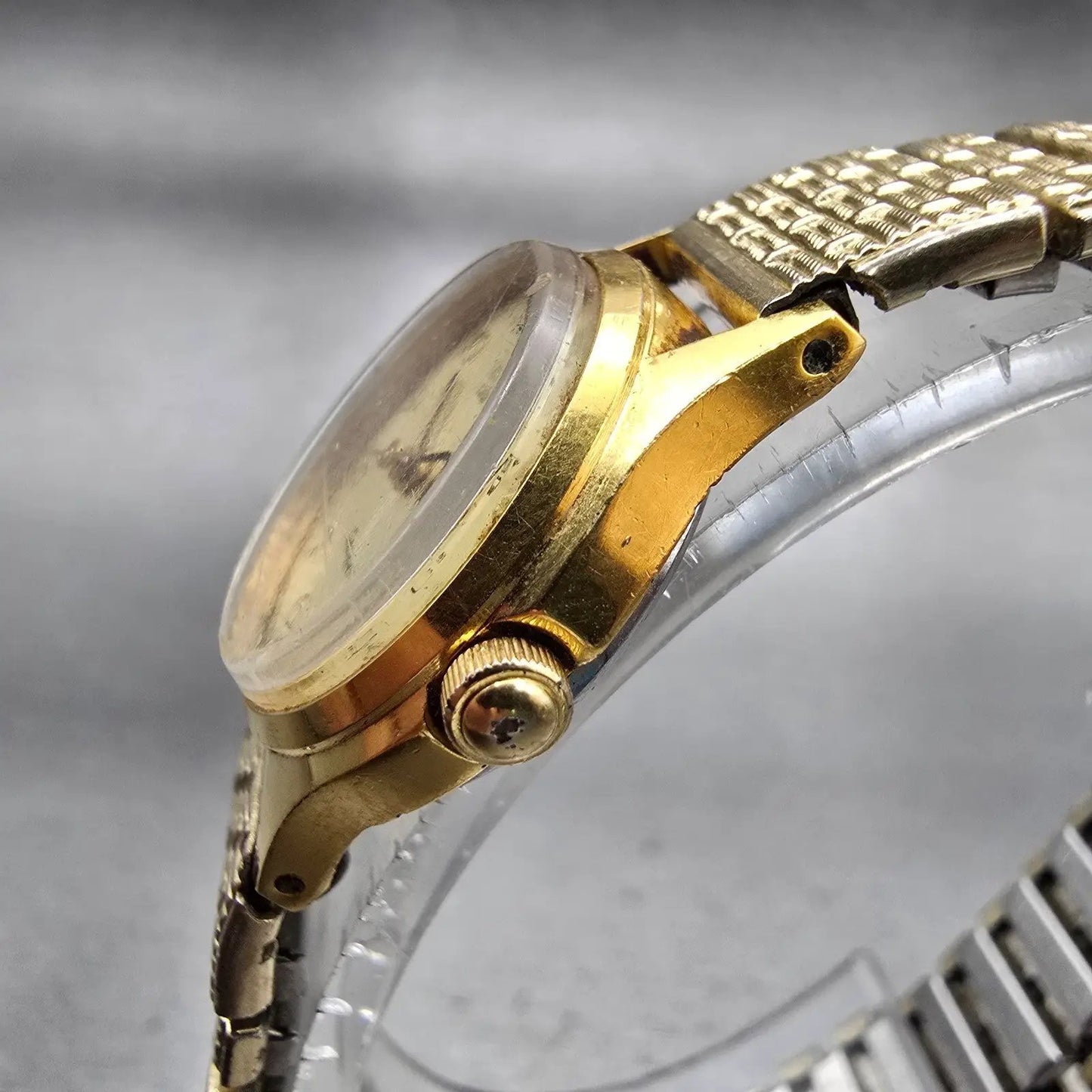 Citizen Seven Watch Women 22mm Gold Dial Gold Tone Round 2030-041682 New Battery2