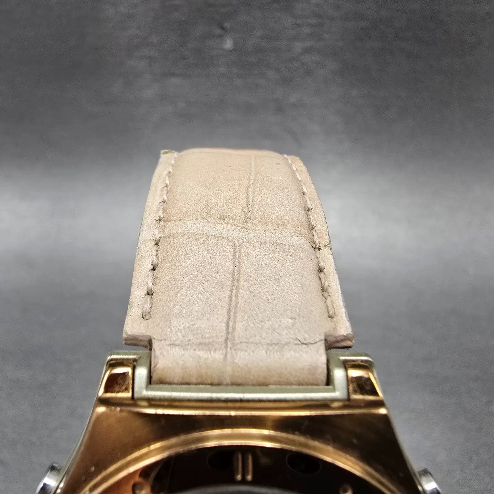Casio Wave Ceptor Watch Women 35mm White Dial Rose Gold Alarm Chronograph Works4