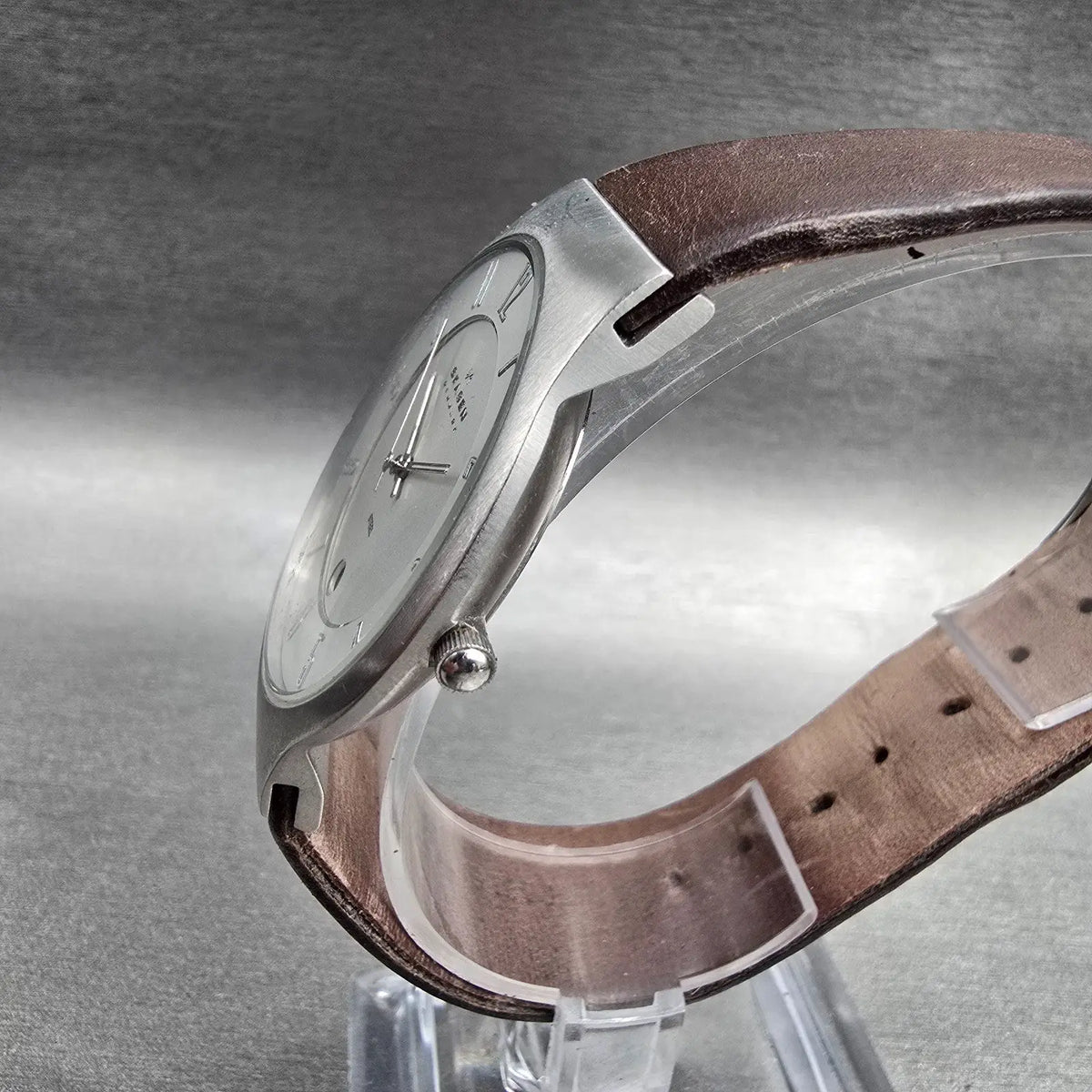 Skagen Grenen Watch Men 42mm Silver Dial Silver Tone Date 233XXLSL New Battery2