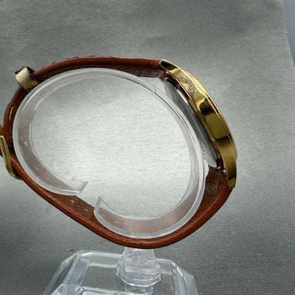 Seiko Alba Watch Men 36mm Luminous Dial Gold Tone Round VJ21-KCG0 New Battery8