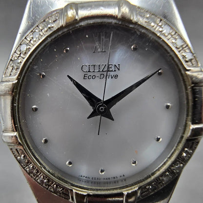 Citizen Eco-Drive Watch Women 26mm Silver Dial Silver Tone E030-H26639 Runs1