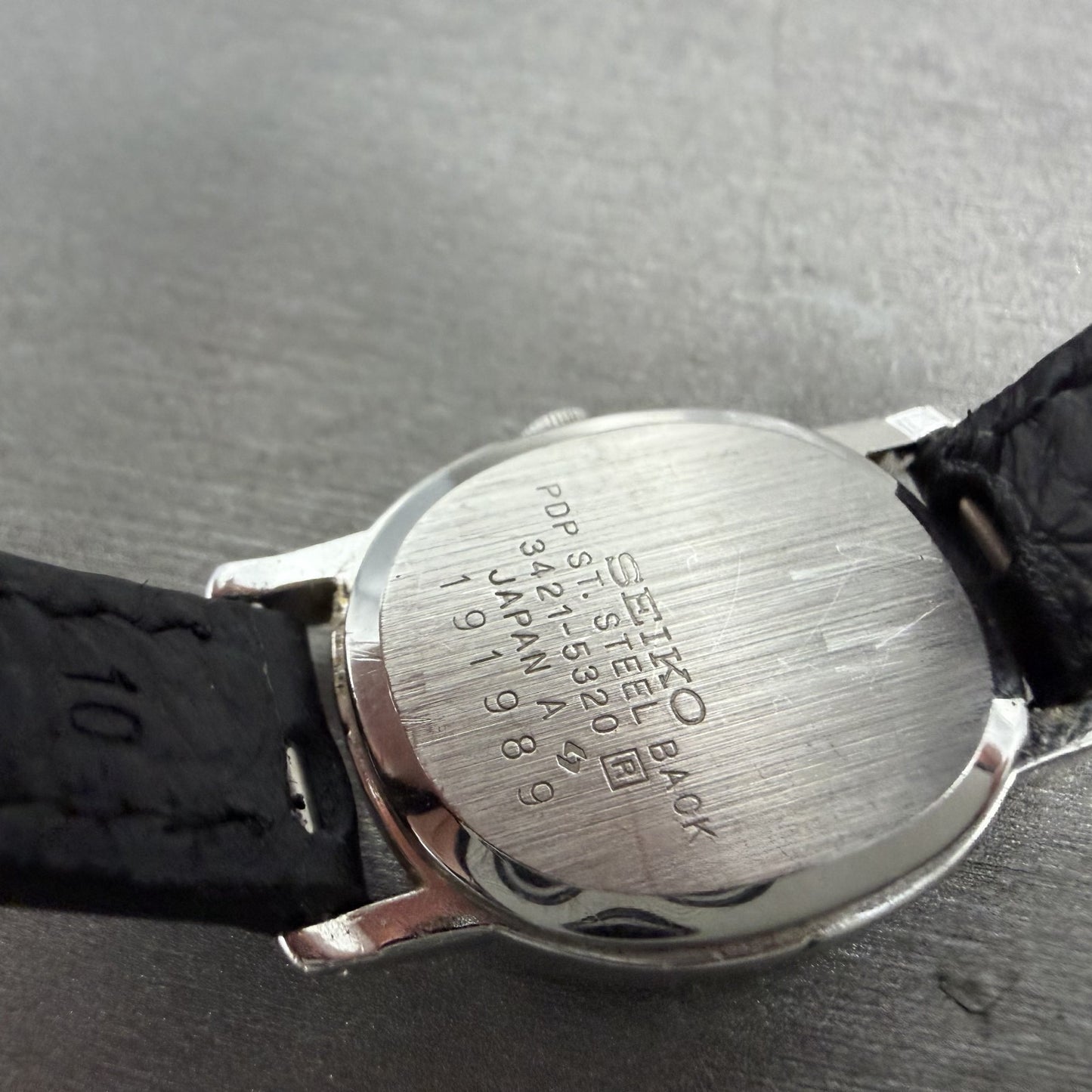 Seiko Watch Women 20mm Silver Dial Silver Tone Oval 3421-5320 New Battery9