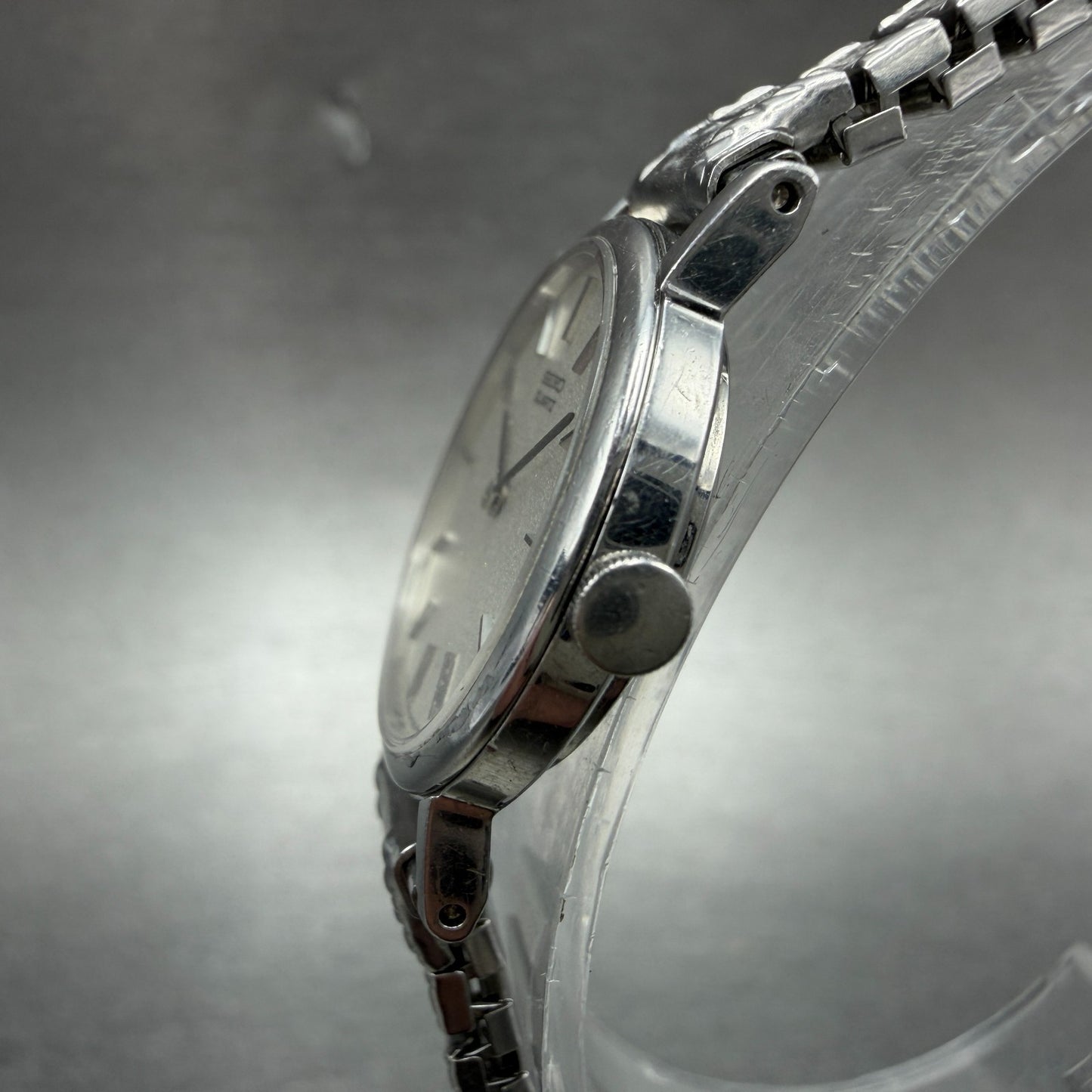 Seiko Watch Women 23mm Silver Dial Silver Tone Round 1400-0049 New Battery2