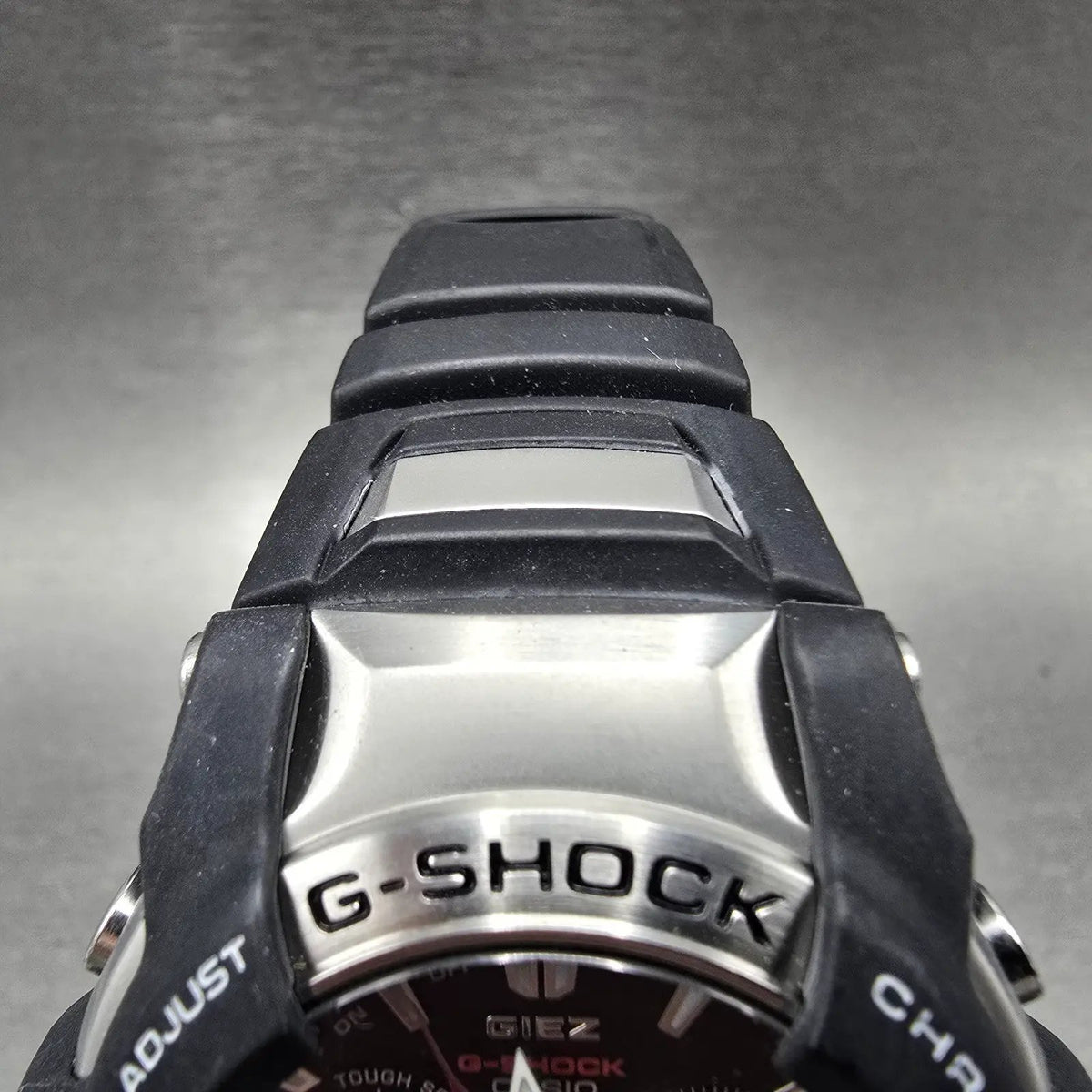 Casio G-Shock GS-1000 Watch Men 47mm Black Dial Black Silver Date Round Works4
