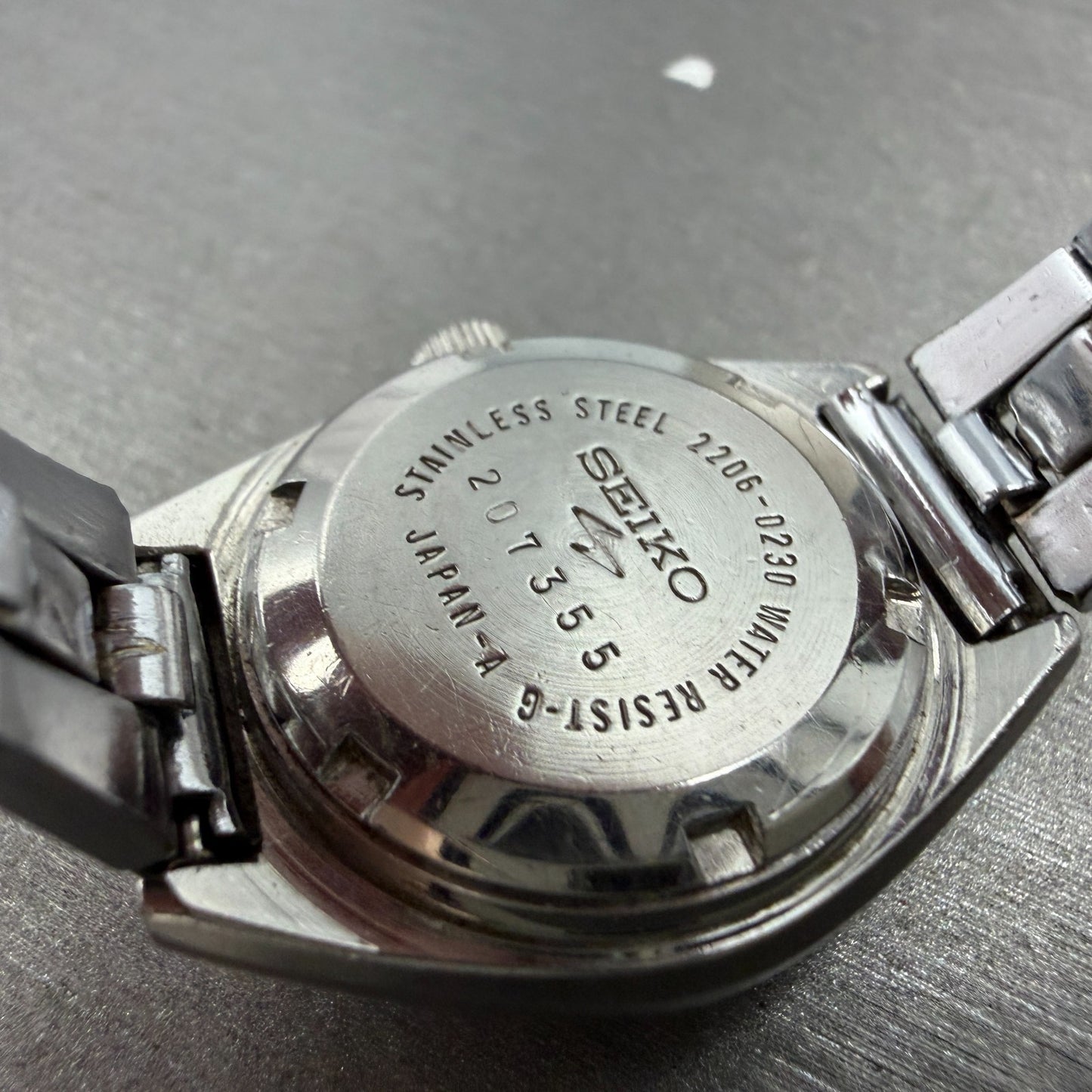 Seiko Automatic Watch Women 25mm Gray Dial Silver Tone Daydate 2206-0230 PARTS10