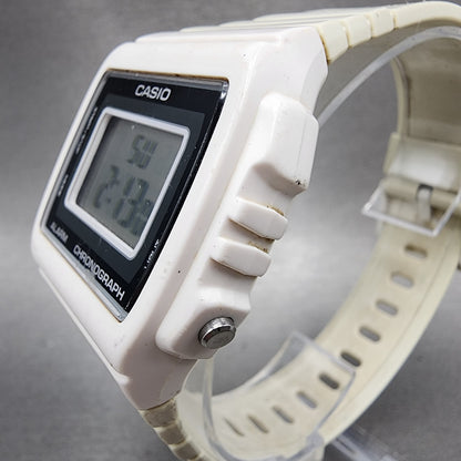 Casio W215H Watch Men 40mm Digital White Tone Alarm Chrono New Battery2