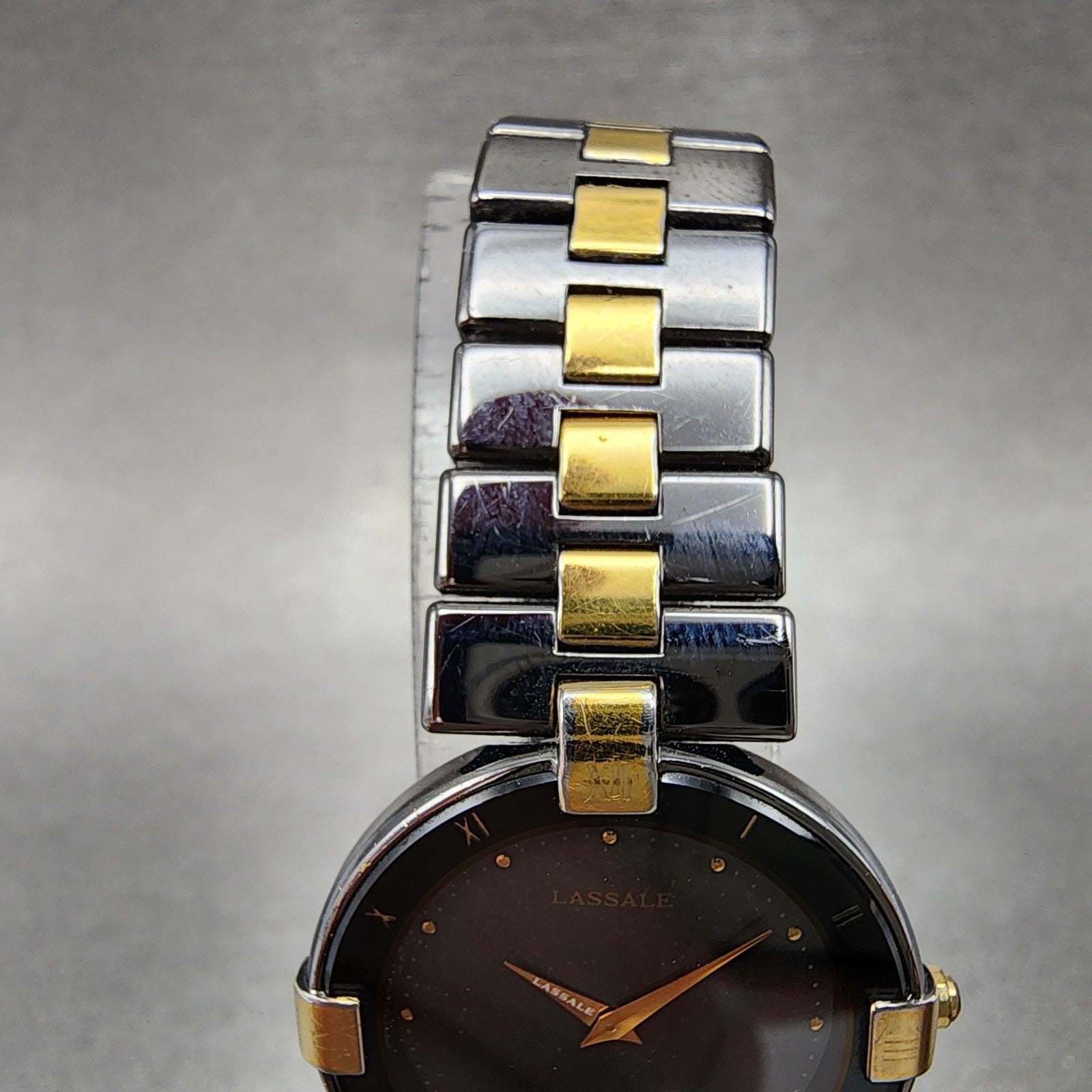 Seiko Lassle Watch Women 24mm Black Dial Black Tone 2f500180 PARTS5