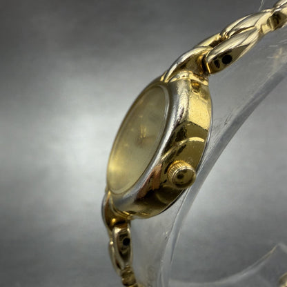 Citizen Watch Women 16mm Champagne Dial Gold Tone Oval 5920-S49589 New Battery2