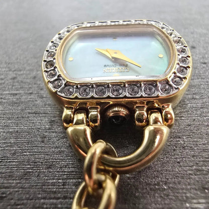 Citizen Eco-Drive Charm Bracelet Watch Women 20mm MOP Dial G620-S031117 Works5
