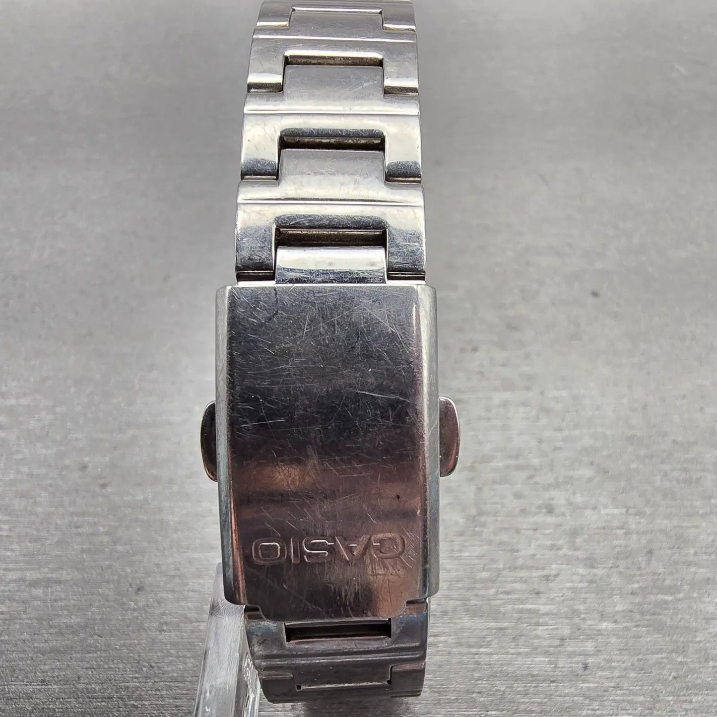 Casio Watch Women 20mm Black Dial Silver Tone Rectangle LTP-1237 New Battery7