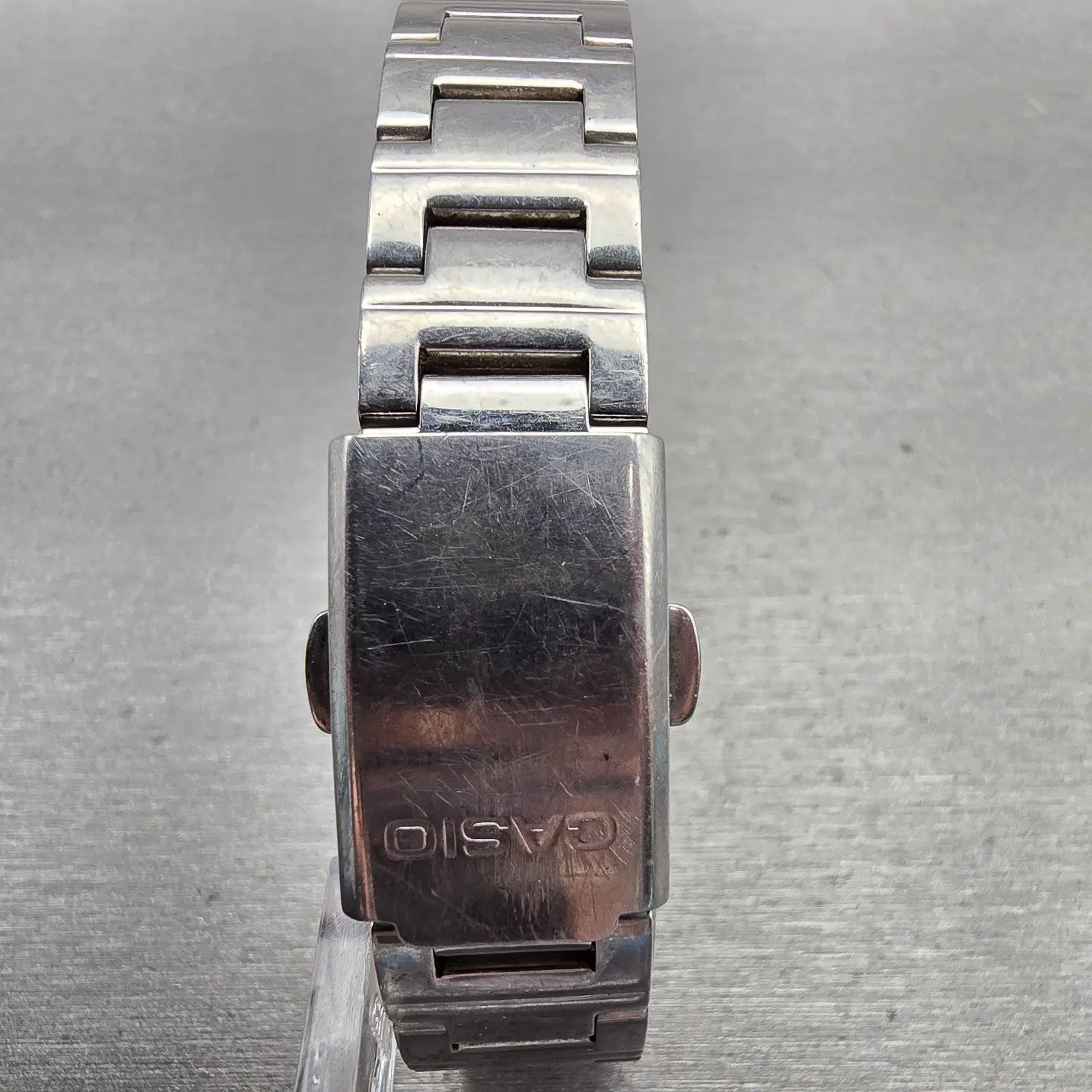 Casio Watch Women 20mm Black Dial Silver Tone Rectangle LTP-1237 New Battery7