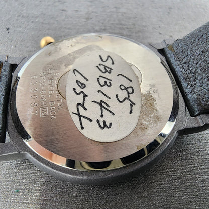 Seiko Watch Men 32mm Gray Dial Gray Tone 5p306a6h New Battery NOS9