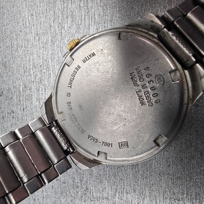 Seiko Alba Epsilon Watch Men 33mm Luminous Dial Titanium V743-7001 New Battery10