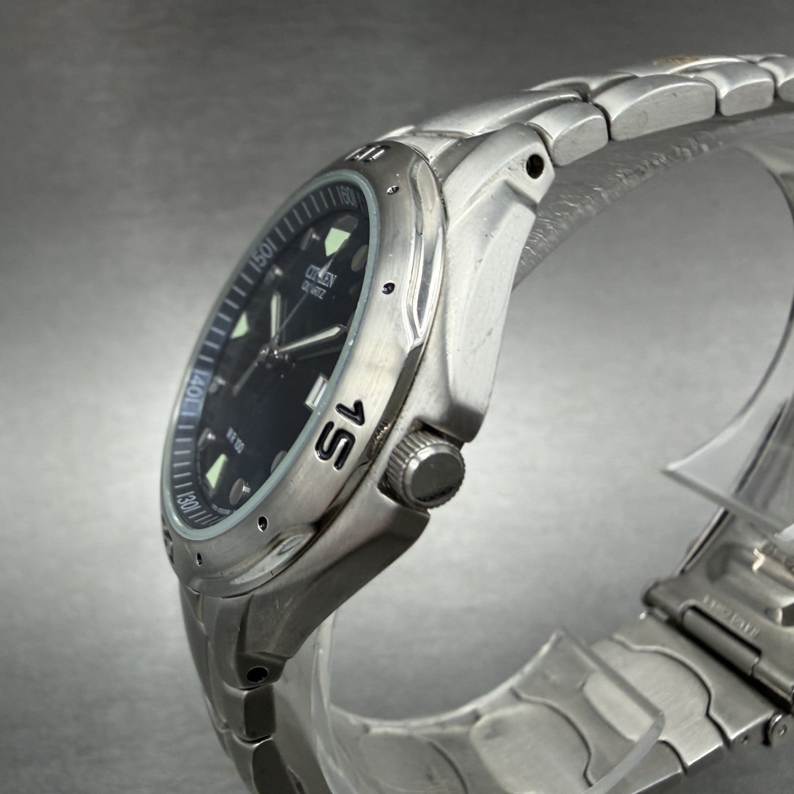 Citizen Watch Men 39mm Blue Dial Silver Tone Date Round 2510-S78887 New Battery2