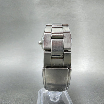 Seiko Watch Men 37mm Black Dial Silver Tone Daydate Round 7N439070 New Battery7