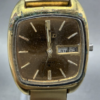 Seiko Automatic Watch Women 23mm Brown Dial Gold Plated Automatic 27063019 PART2