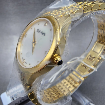 Balmain De Balmain Watch Women 25mm MOP Dial Gold Tone Diamond Markers3