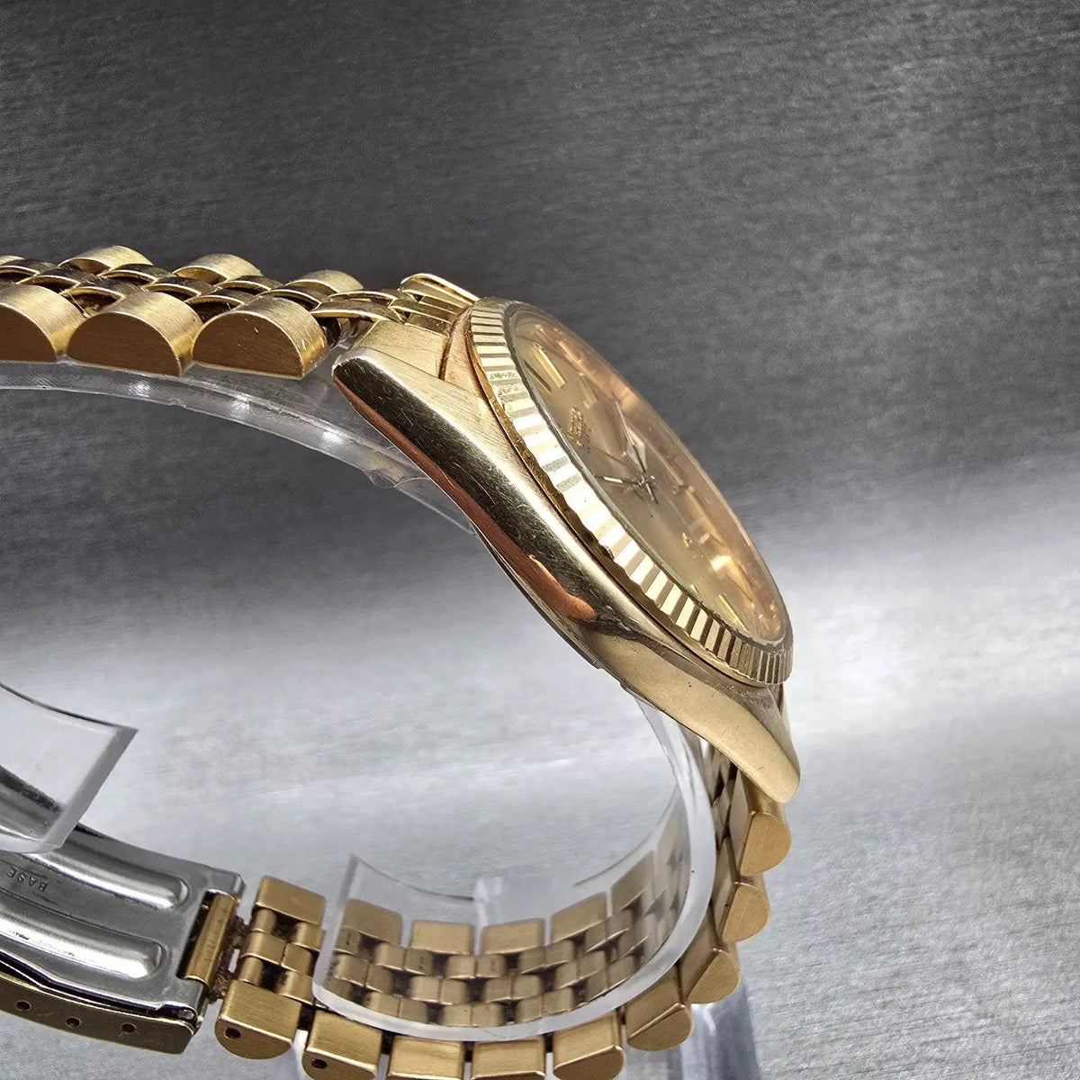 Seiko President Watch Men 36mm Gold Dial Gold Tone Daydate 5Y23-8A60 New Batt JP3