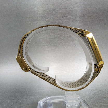 Citizen CQ Tank Watch Men 27mm Gold Dial Gold Tone Rectangle 4031-491751 PARTS