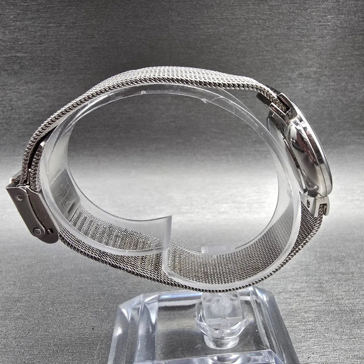 Skagen Watch Women 26mm Silver Dial Silver Tone Date Round 355SSS1 New Battery J8