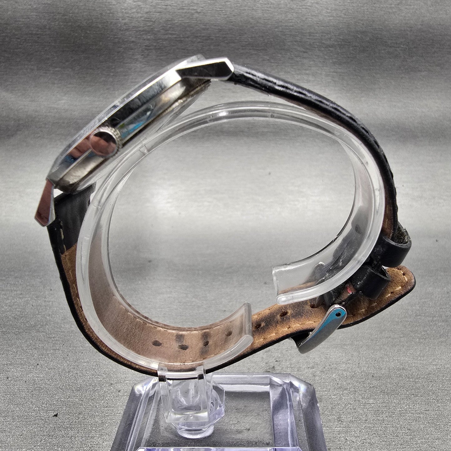 Bulova Watch Men 37mm Silver Dial Silver Tone Date Round 96B217 New Battery6
