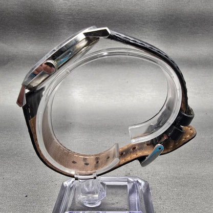 Bulova Watch Men 37mm Silver Dial Silver Tone Date Round 96B217 New Battery6
