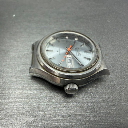Seiko Automatic Watch Women 24mm Gray Dial Silver Tone Daydate 2706-0010 Runs5