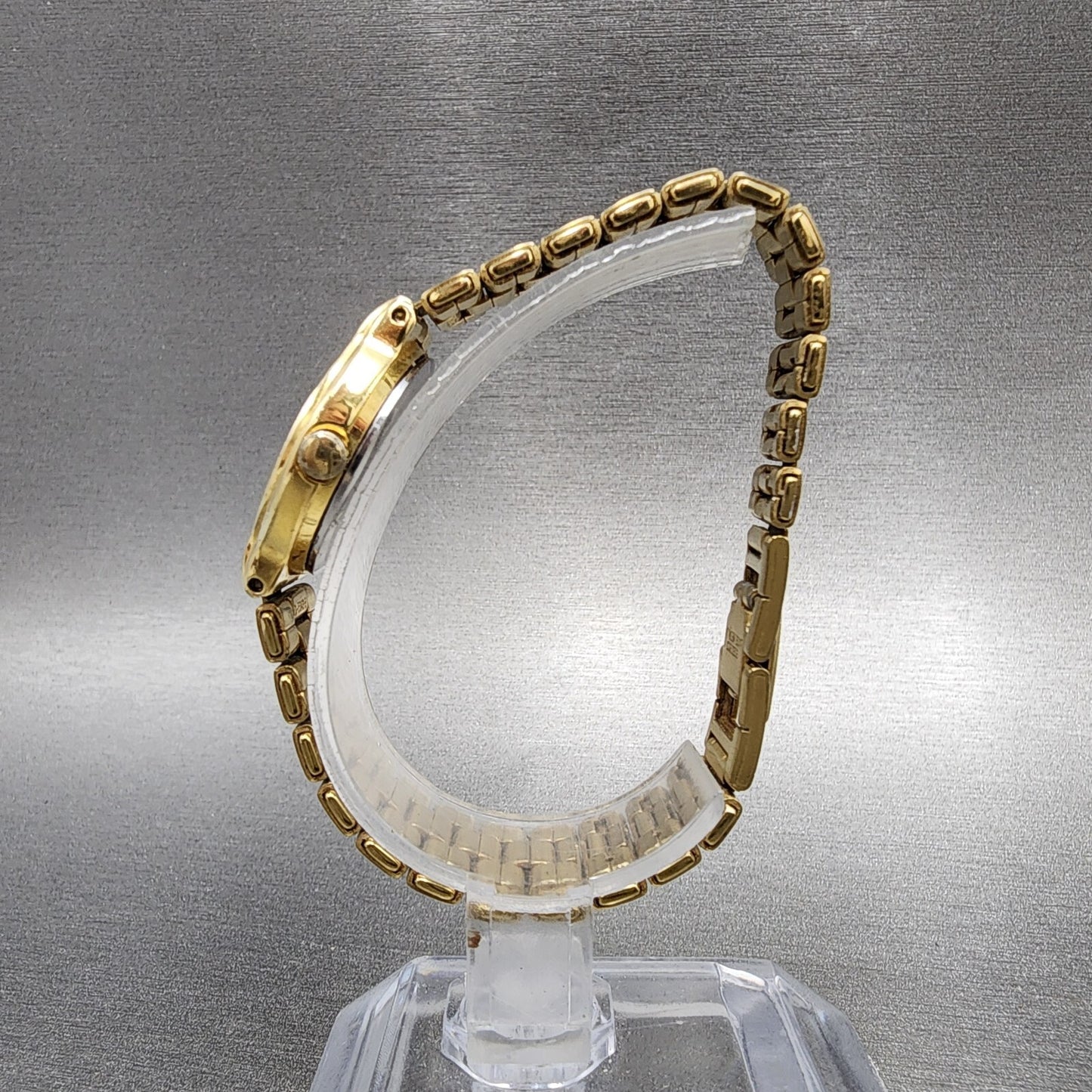 Seiko Watch Women 24mm Cream Dial Gold Tone Round 4N010261 New Battery VTG6