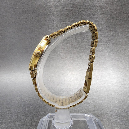 Seiko Watch Women 24mm Cream Dial Gold Tone Round 4N010261 New Battery VTG6