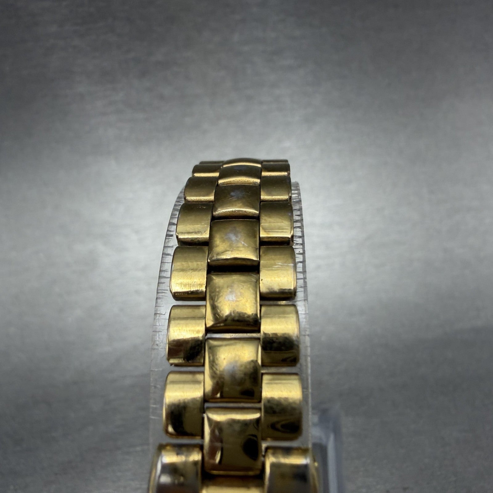 Seiko Tank Watch Women 15mm Champagne Dial Gold Tone Rectangle 1F20-5D99 New Bat4